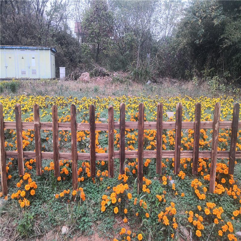 威客电竞固原院子栅栏防腐木栅栏护栏竹篱笆竹子护栏(图1)