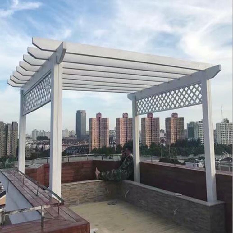 威客电竞梁平景区防腐木葡萄架(图1)