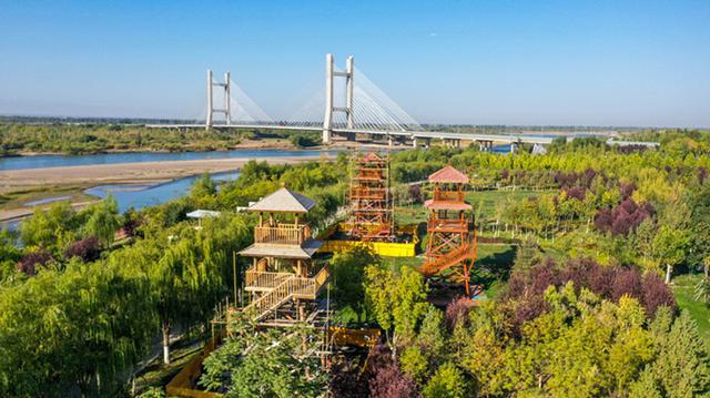 威客电竞新疆兵团四师可克达拉市滨河东公园眺望塔全面提升改造(图2)