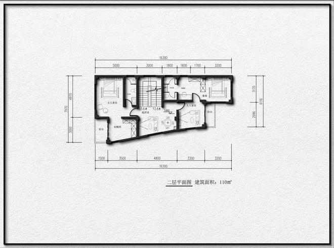 6米宽威客电竞且宅基地不规则的三层小面宽现代风自建别墅(图3)