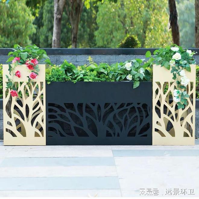 道路景观花箱：陈列之美让生活多一点诗意！威客电竞(图2)