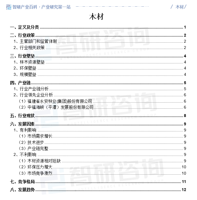 威客电竞智研——木材产业百科【334】（附行业政策、行业壁垒、发展现状分析）(图2)